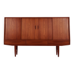 Buffet haut en teck, design danois, annes 1970, production : danemark