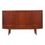 Buffet haut en teck, design danois, annes 1970, production : danemark