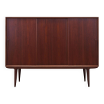Buffet haut en teck, design danois, annes 1970, fabricant : omann jun