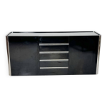 Buffet italien par willy rizzo pour mario sabot, ann�es 1970