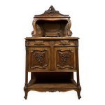 Buffet louis xv en noyer vers 1850