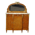 Buffet louis xvi en loupe de noyer avec garnitures de bronze dor�