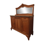 Buffet avec marbre et miroir