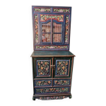 Buffet avec miroir balinais sculpts