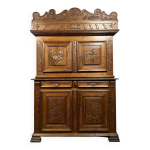 Buffet montbliard a 4 volets style renaissance en chne massif vers 1850