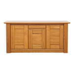 Buffet en orme design brutaliste 1980