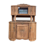 Buffet parisien art déco 2 corps rénové en chêne massif et marbre 1940 152c Buffet parisien art déco 2 corps rénové en chêne massif et marbre 1940 152c