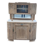 Buffet parisien art déco en chêne massif brut Buffet parisien art déco en chêne massif brut