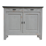Superbe buffet parisien art dco gris patin et noir