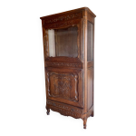 Buffet secrétaire ancien en chêne sculpté Buffet secrétaire ancien en chêne sculpté