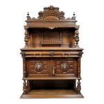 Buffet style renaissance en noyer sculpt vers 1850