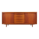 Buffet en teck, design danois, annes 1970, fabricant : dyrlund
