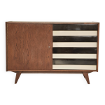 Buffet u 458 noir et blanc jiri jiroutek pour interier praha 1960