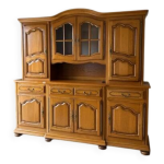 Buffet vaisselier en bois massif