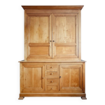 Buffet vaisselier en merisier blond