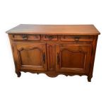 Buffet vaisselier noyer massif louis xv rustique Buffet vaisselier noyer massif louis xv rustique