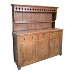 Buffet vaisselier en pin 1900