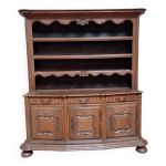 Buffet vaisselier trois portes en chêne du xviiiéme Buffet vaisselier trois portes en chêne du xviiiéme