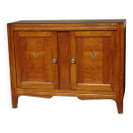Buffet vintage en ch�ne clair et noir