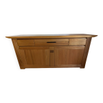 Buffet vintage maison regain en orme massif, 1970