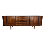 Buffet vintage en palissandre par erik wortz pour ikea des annes 1960.
