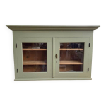 Buffet vitr peint en vert sauge