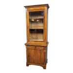 Buffet vitrine a deux corps poque louis philippe en noyer vers 1830