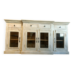 Buffet / vitrine style indus / colonial bois de manguier massif