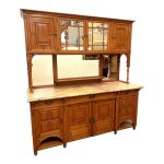 Buffet vitrine de style louis xvi en bois massif xix sicle