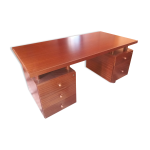 Bureau 4 faces en acajou spirol 1960