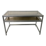Bureau en aluminium et verre