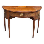 Bureau anglais demi - lune en acajou du 19me console