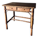 Bureau en bambou ancien vers 1960 - 70