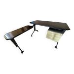 Bureau par bbpr pour olivetti synthesis série arco avec son extension Bureau par bbpr pour olivetti synthesis série arco avec son extension