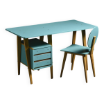 Bureau et chaise par andr sornay, sornay meubles lyon 1955