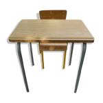 Bureau et chaise d colier vintage