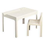 Bureau et chaise ozoo, marc berthier, d. a. n. pour roche bobois, 1967