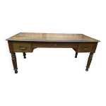 Bureau en chne avec 3 tiroirs