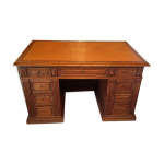 Bureau chne 9 tiroirs fin xlxme