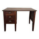 Bureau en chne massif poque 1900