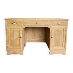 Bureau en chne massif restaur