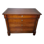 Bureau commode en acajou