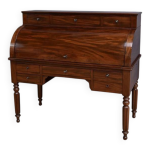Bureau  cylindre en acajou, poque restauration 1re partie xixe