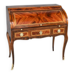 Bureau cylindre en acajou et palissandre, �poque louis xv 1�re partie xvi