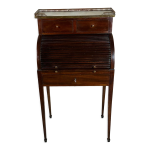 Bureau cylindre de style louis xvi en acajou annes 1900