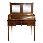 Bureau de dame  cylindre en acajou, poque louis xvi