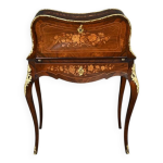 Bureau de dame en palissandre, style louis xv 2me partie xixe