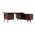 Bureau de direction modle 209 en palissandre par arne vodder pour sibast 1955