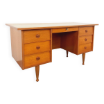 Bureau de direction style scandinave vintage en teck des annes 60