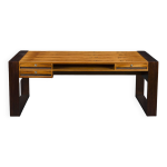 Bureau de direction vintage en bois de rose, 1960